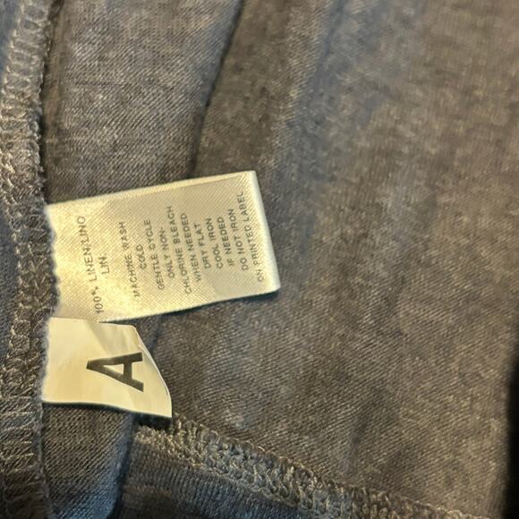 Ann Taylor LOFT Linen Cardigan Blue Open Front Pocket Sweater Womens L - Picture 4 of 6